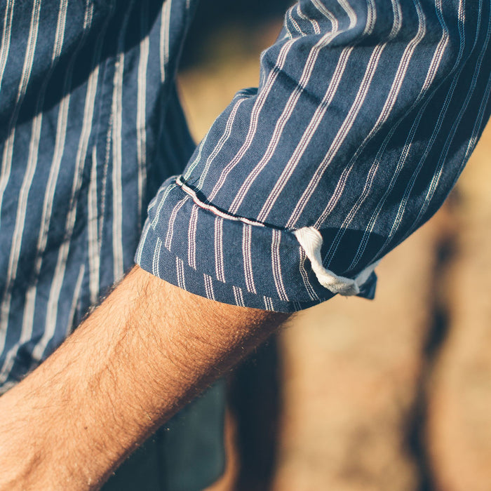 The Popover in Indigo Stripe