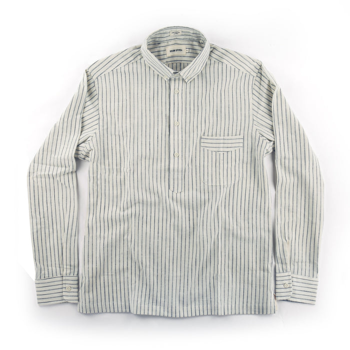 The Popover in Indigo Variegated Stripe