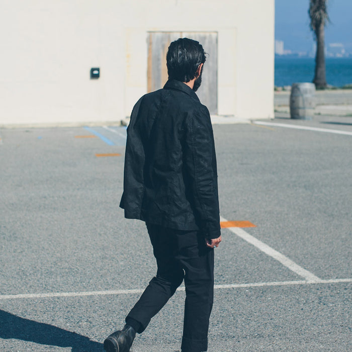 The Project Jacket in Black Water Repellent Canvas