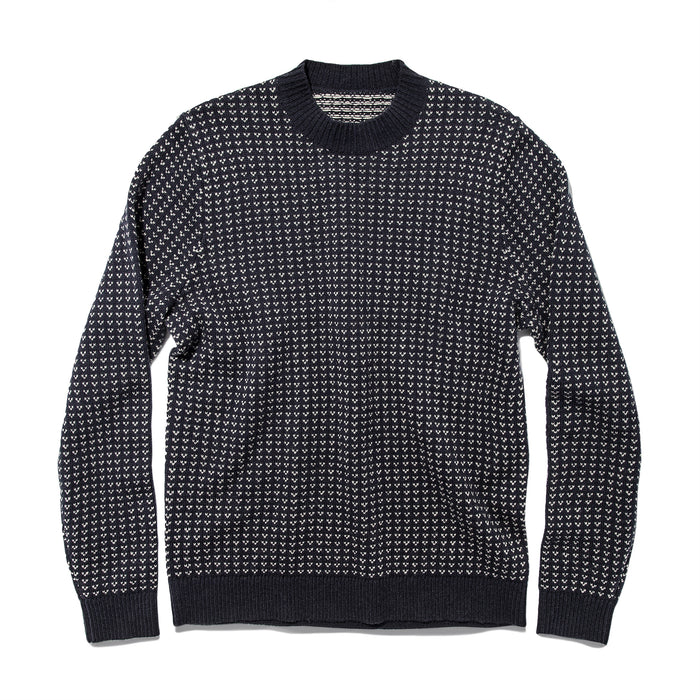 The Rangeley Sweater in Navy Cash Merino