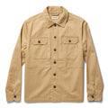 flatlay of The Reserve Shirt in Khaki Herringbone