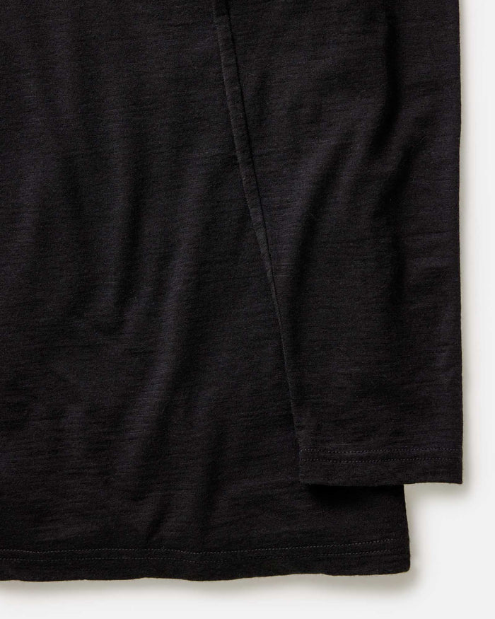 The Ridgeline Merino Hoodie in Coal