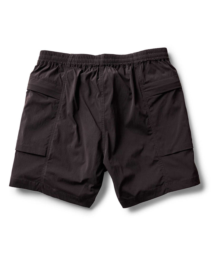 flatlay of the back of The Ridgeline Short in Coal