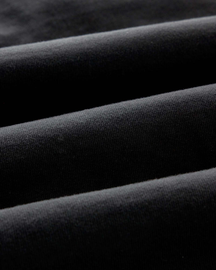 material shot of the fabric on The Rugby Shirt in Coal