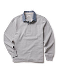 flatlay of The Rugby Shirt in Heather Grey