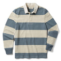 flatlay of The Rugby Shirt in Storm Stripe