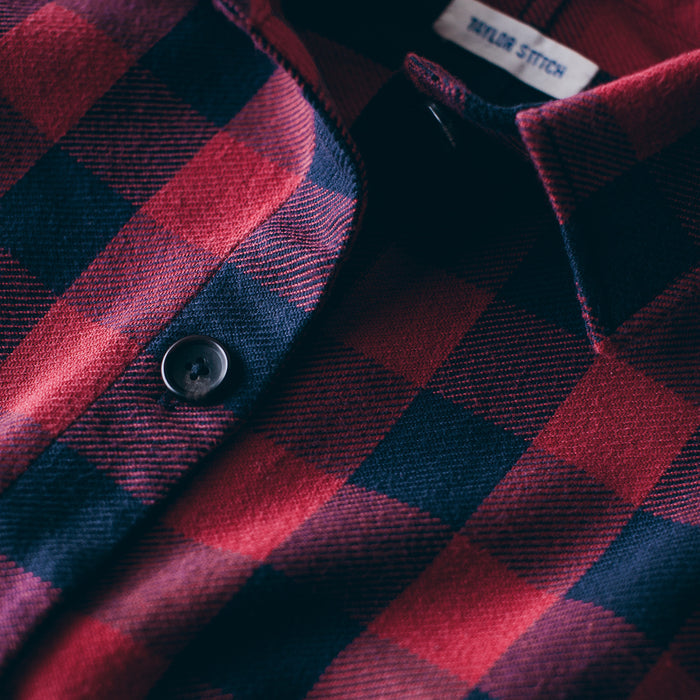 The Ryder Jacket in Red Buffalo Plaid