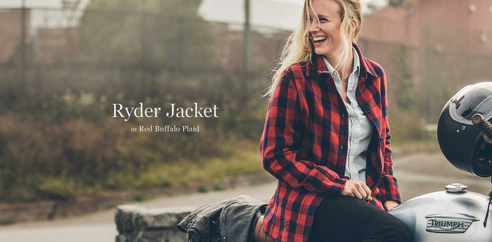 The Ryder Jacket in Red Buffalo Plaid workshop header
