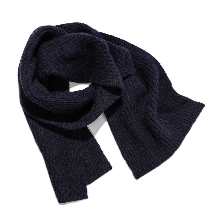The Scarf in Navy Alpaca