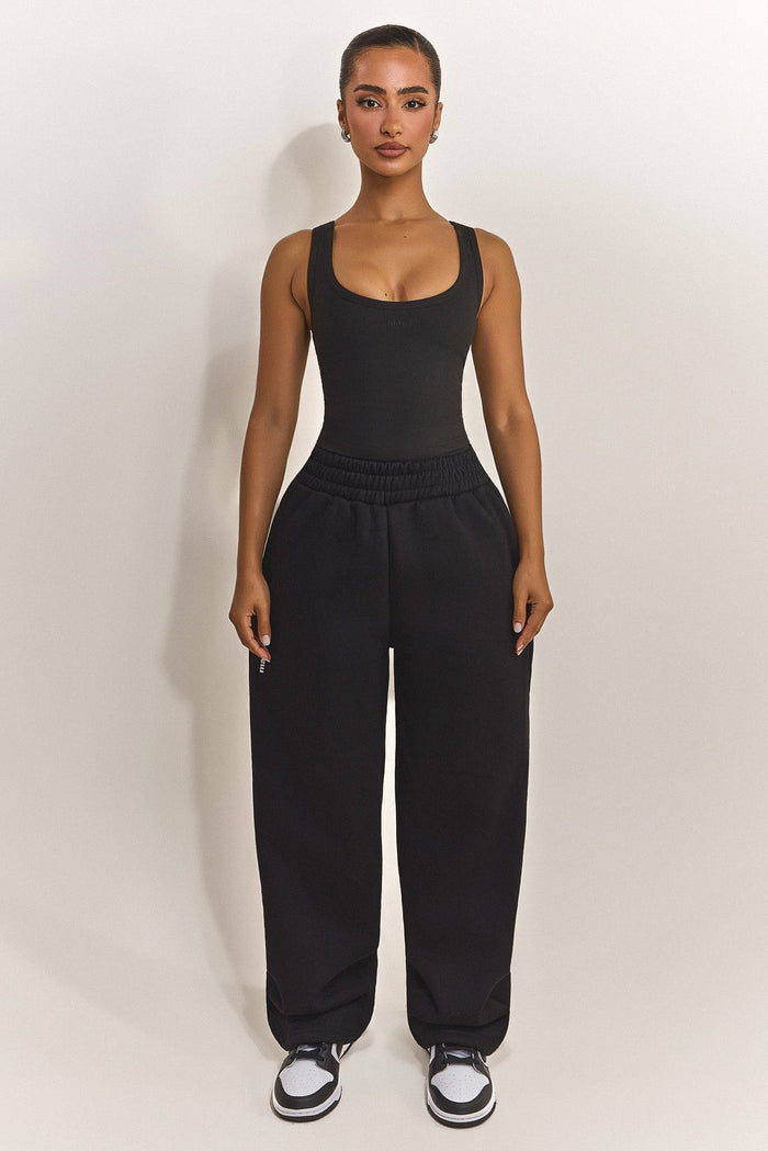 The Sculpt Vest Top in Black