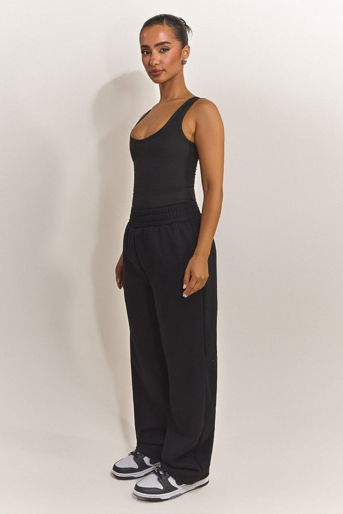 The Sculpt Vest Top in Black