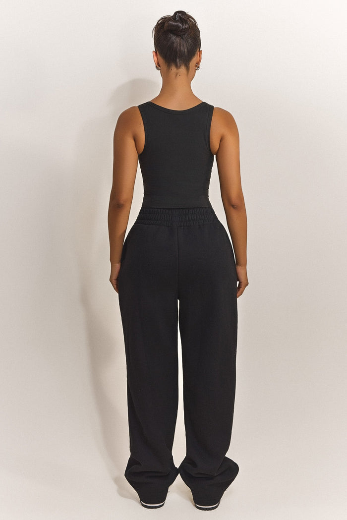 The Sculpt Vest Top in Black