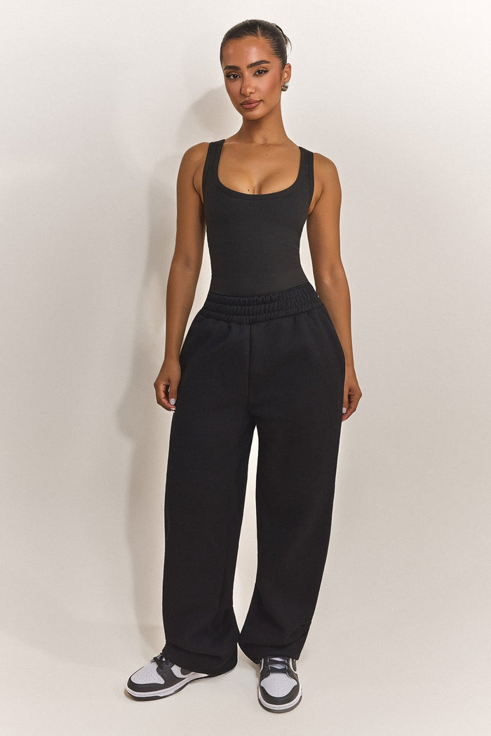 The Sculpt Vest Top in Black
