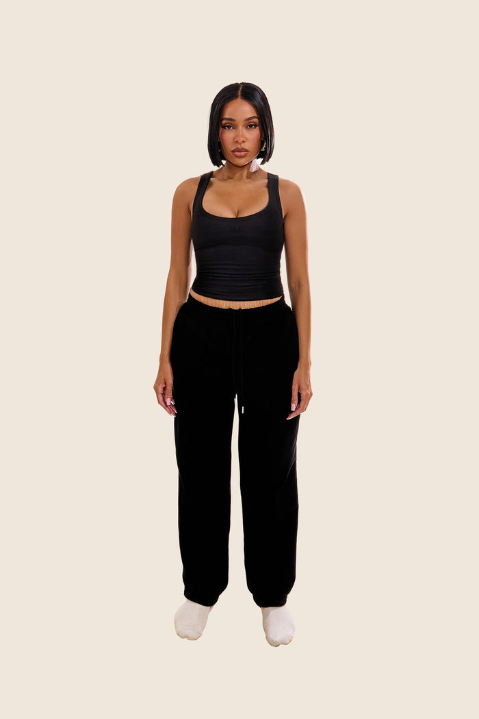 The Sculpt Vest Top in Black