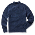 flatlay of The Seafarer Sweater in Atlantic Blue Donegal