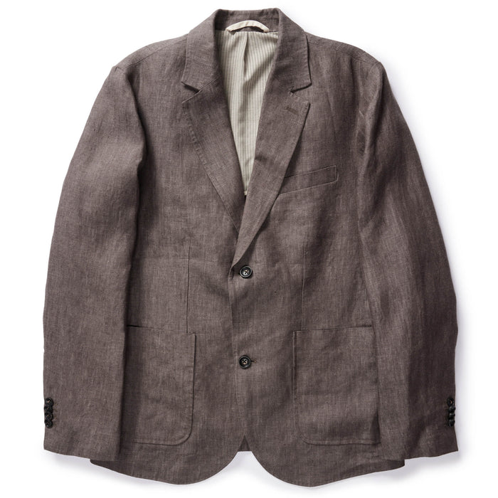 flatlay of The Sheffield Sport Coat in Cocoa Linen