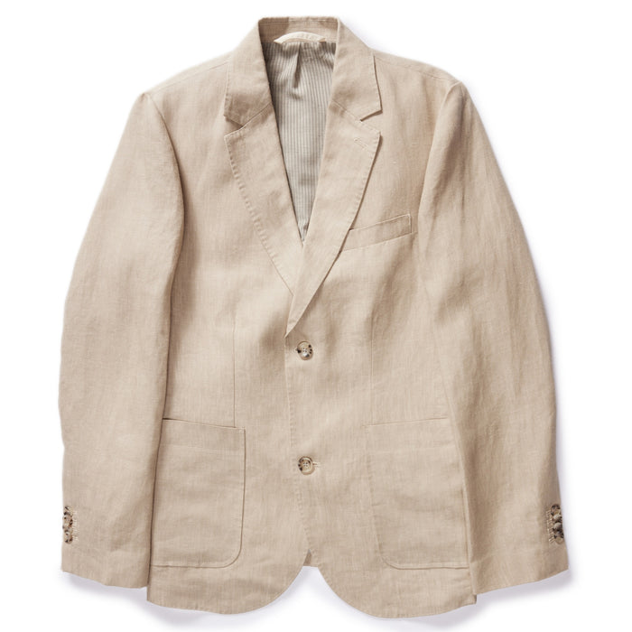 flatlay of The Sheffield Sport Coat in Natural Linen