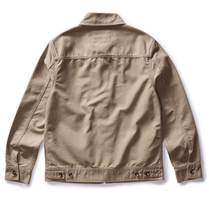 flatlay of the back of The Shifter Jacket in Baked Soil Canvas