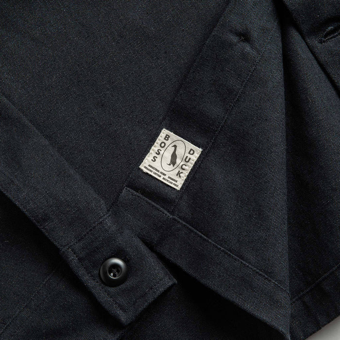 material shot of boss duck logo