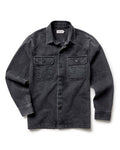 flatlay of The Shop Shirt in Washed Black Organic Slub Selvedge