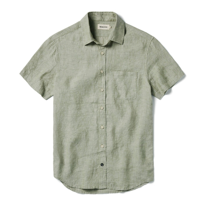 flatlay of The Short Sleeve California in Army Hemp