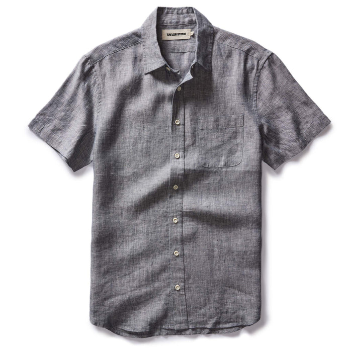 flatlay of The Short Sleeve California in Faded Navy Hemp