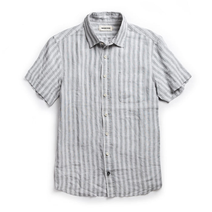 The Short Sleeve California in Grey Stripe