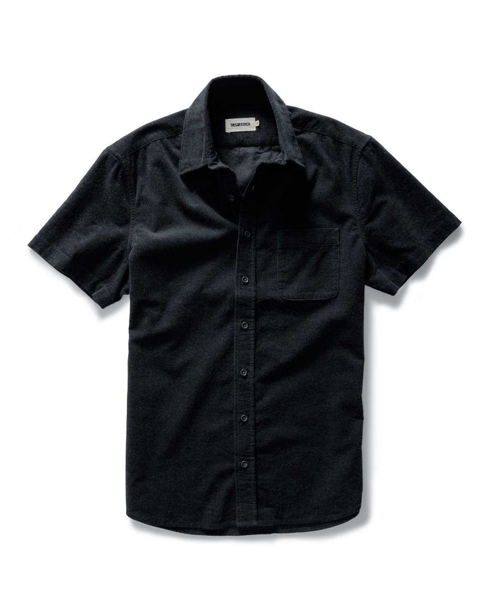 flatlay of The Short Sleeve California in Heather Coal Cord