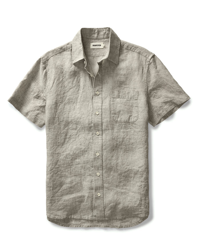 flatlay of The Short Sleeve California in Morel Hemp