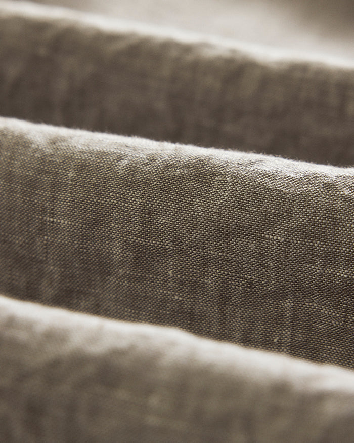 material shot of the fabric on The Short Sleeve California in Morel Hemp