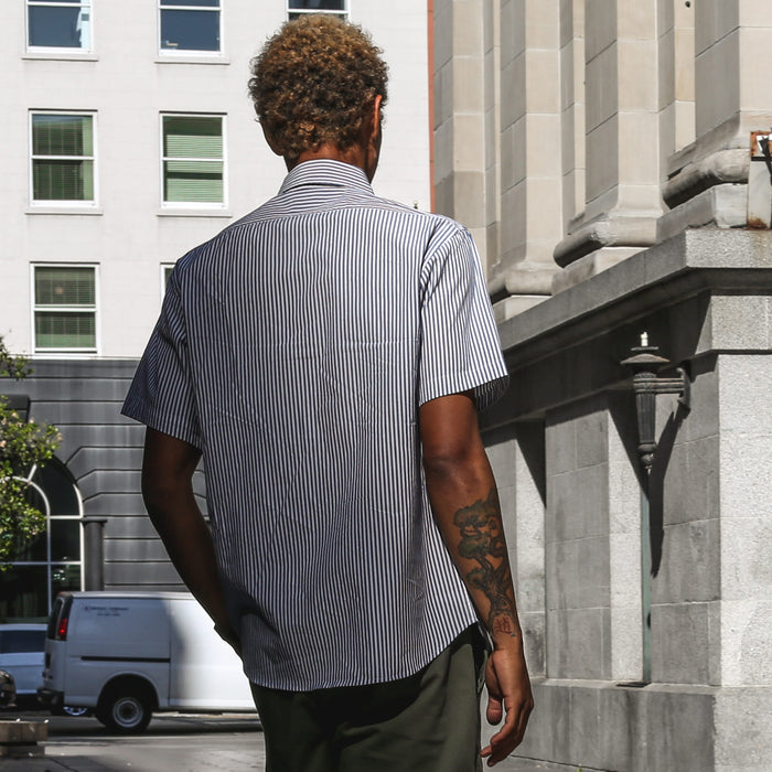 Our fit model in his summer attire