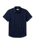 flatlay of The Short Sleeve California in Rinsed Indigo Slub