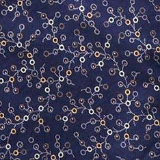 Color swatch of The Short Sleeve Hawthorne in Dark Navy Floral