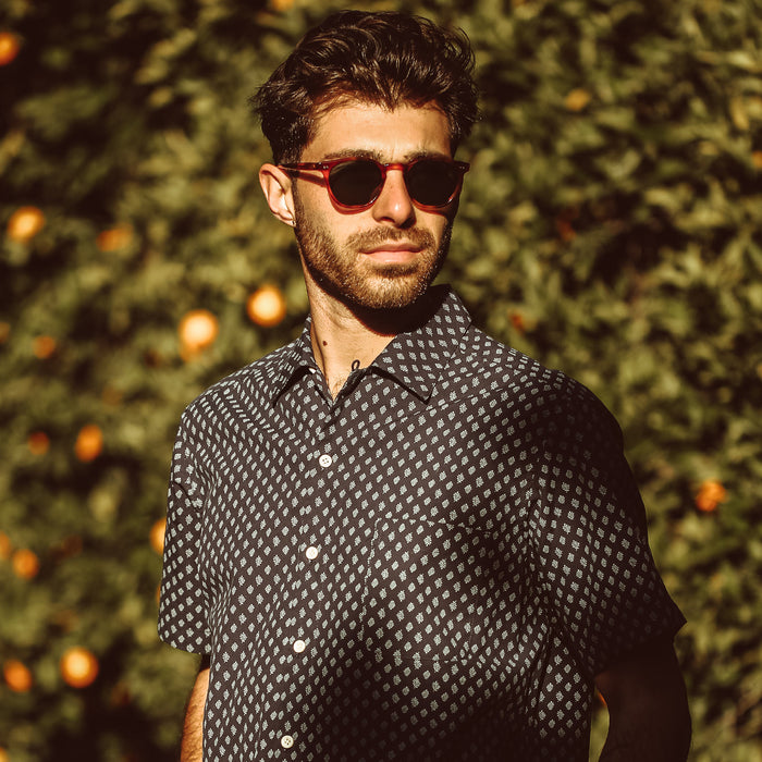 Our fit model picking oranges