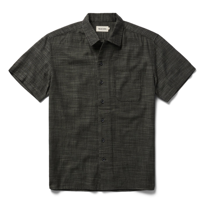 flatlay of The Short Sleeve Hawthorne in Navy Wave