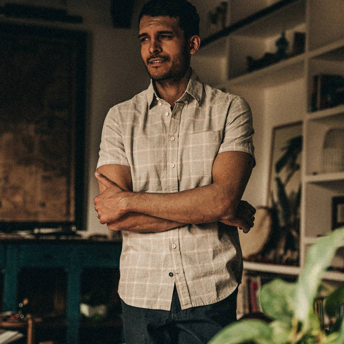 The Short Sleeve Jack in Ash Madras