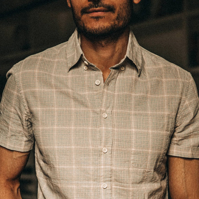 The Short Sleeve Jack in Ash Madras