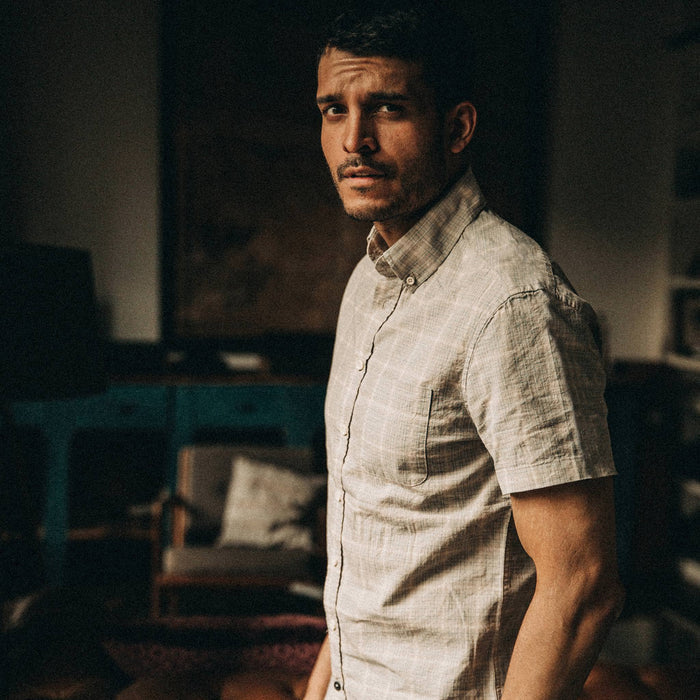 The Short Sleeve Jack in Ash Madras