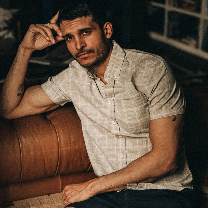The Short Sleeve Jack in Ash Madras