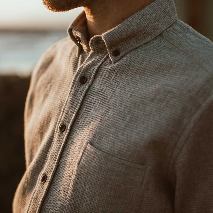 Our fit model at the beach