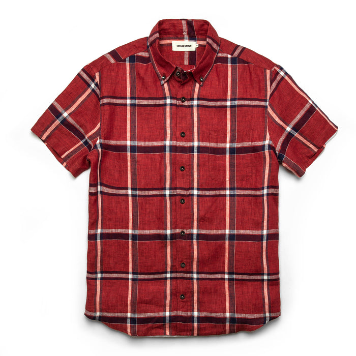 The Short Sleeve Jack in Crimson Plaid