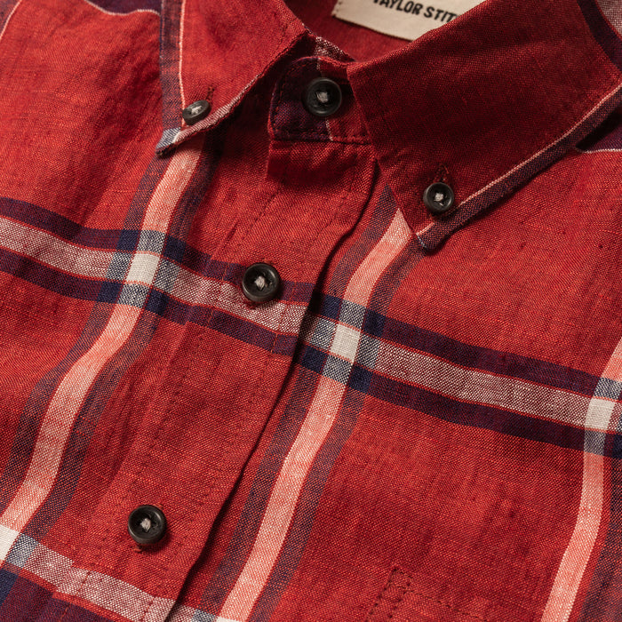 The Short Sleeve Jack in Crimson Plaid