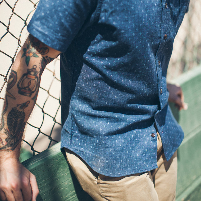 The Short Sleeve Jack in Indigo Star