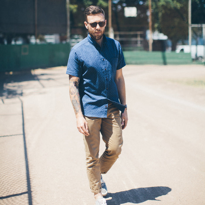 The Short Sleeve Jack in Indigo Star