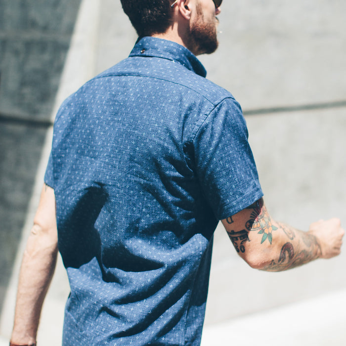 The Short Sleeve Jack in Indigo Star
