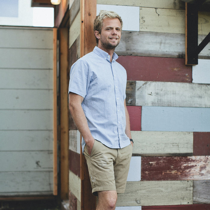The Short Sleeve Jack in Light Blue