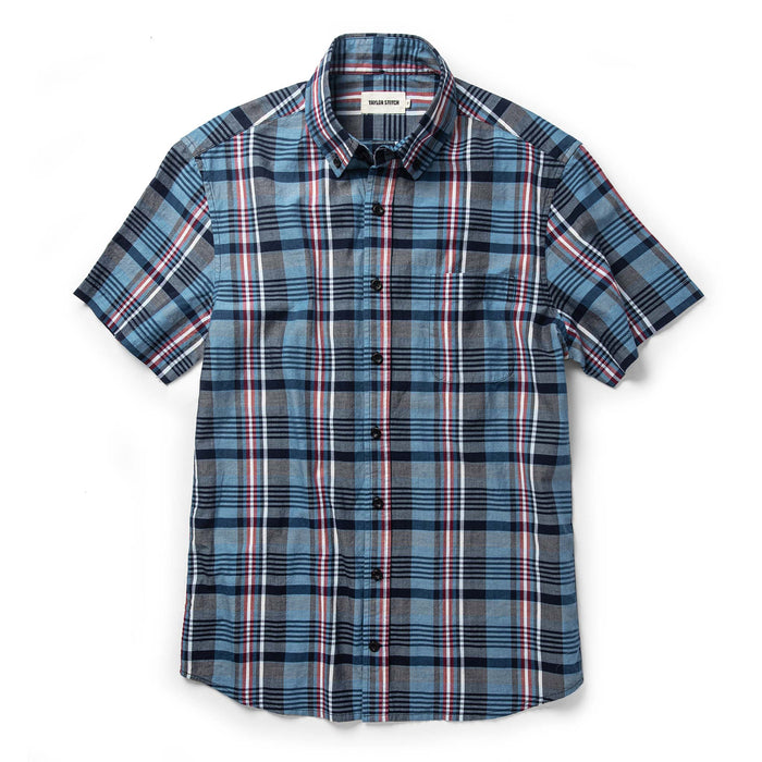 Flat lay of shirt on white background