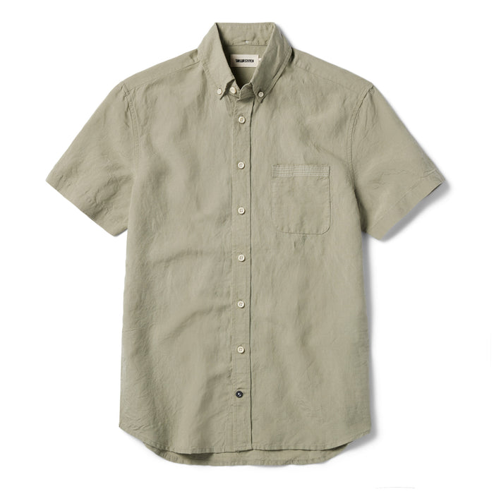 flatlay of The Short Sleeve Jack in Sage and Natural