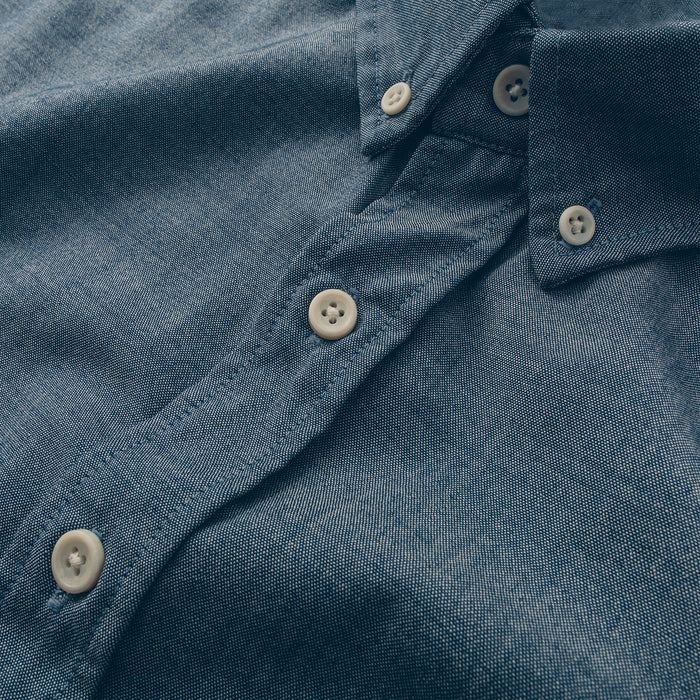 The Short Sleeve Jack in Sky Blue Chambray