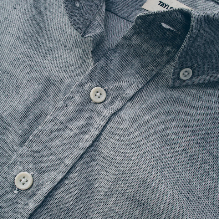 The Short Sleeve Jack in Steel Chambray